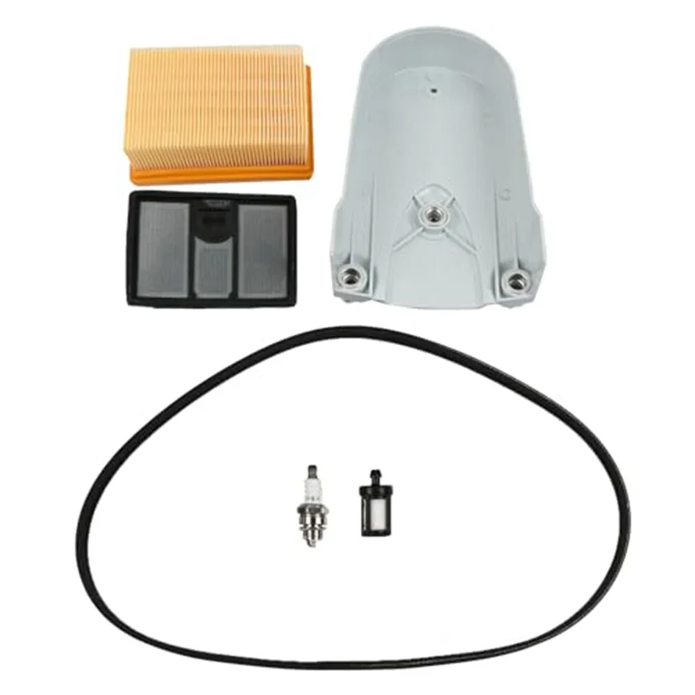 Replacement Front Belt Guard Kit for TS800 Saws Includes Belt Spark Air Fuel and Pre Filters for Concrete Cut Off Tools