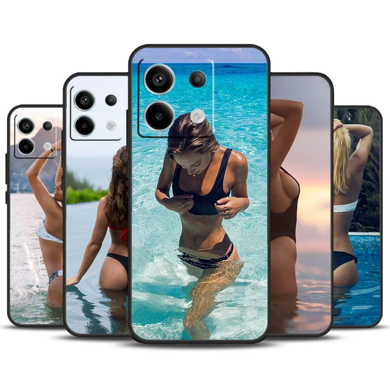 Sexy Girl Underwear Phone Case For Redmi Note 12 13 Pro Plus 9 10 11 Pro 9S 10S 11S 12S Redmi 10C 12C 13C Cover