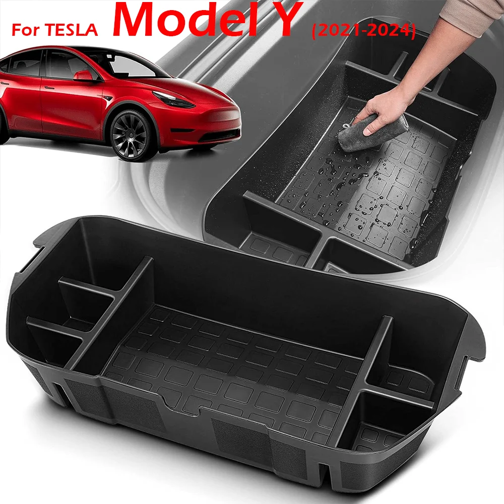 

Front Trunk Organizer for Tesla Model Y 2020 2021 2022 2023 2024 Accessories Waterproof Frunk Storage Bins Organizer Front Trunk