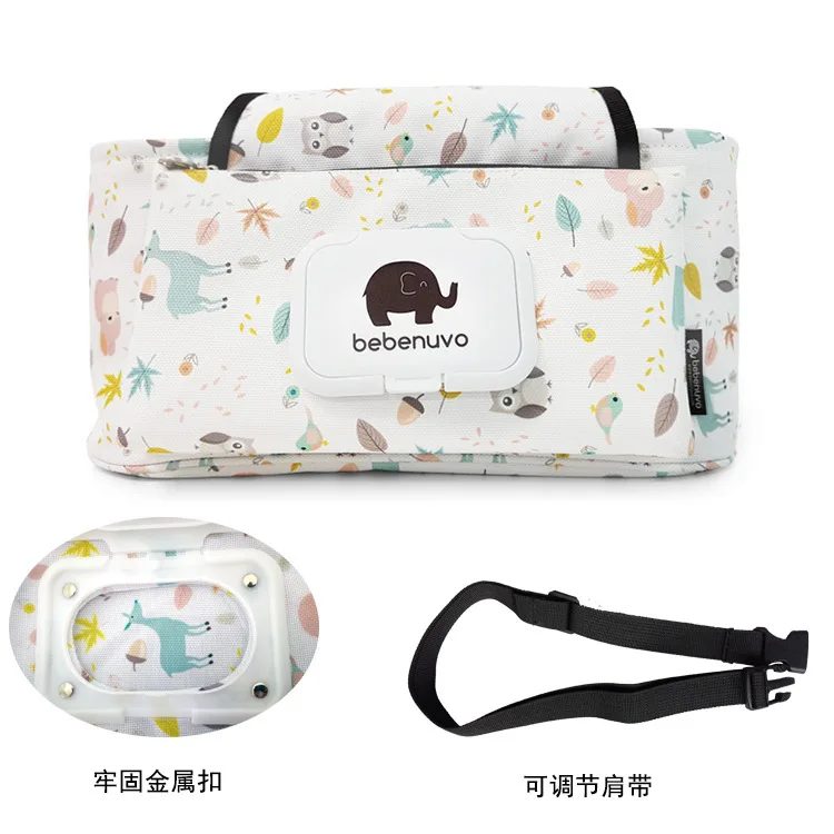 

Color Baby Mommy Trailer Bag Trailer Sundries Storage Bag Multifunctional Maternal and Infant Mommy Bag Shoulder Strap