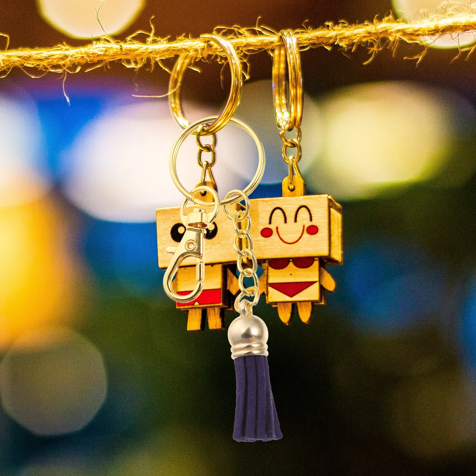 1Set Clip Keychain Tassel Pendants DIY Materials Fine Workmanship Beautiful DIY Keychain Tassels Tassel Pendants