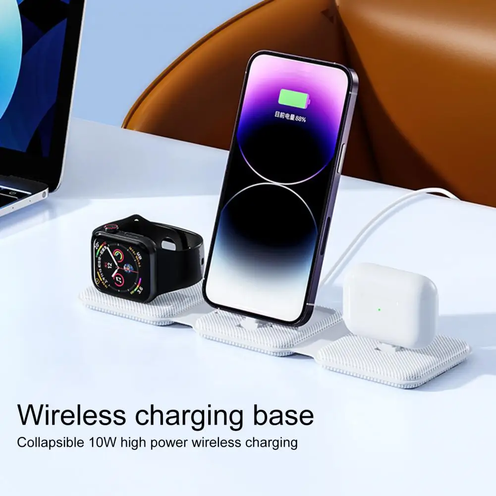 Soporte de cargador inalámbrico profesional, estación de carga inalámbrica ergonómica portátil de alto rendimiento, suministro de oficina