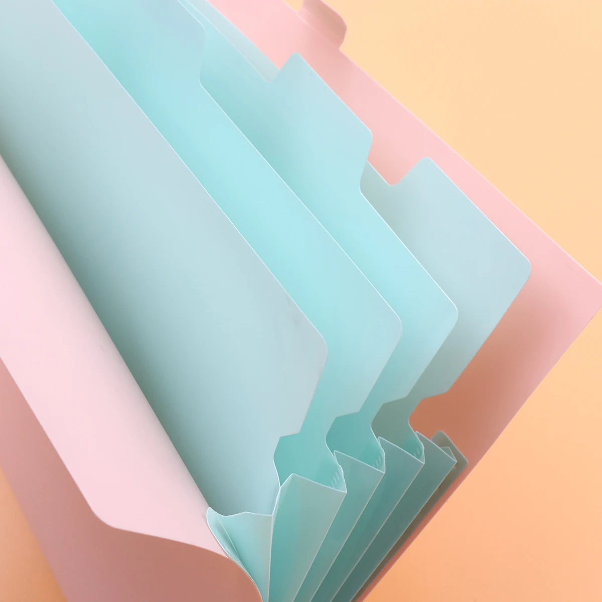 

2Pcs A4 Portable Multi-layer Classified Plastic File Folder Efficient Document Organizer for Office School and Home