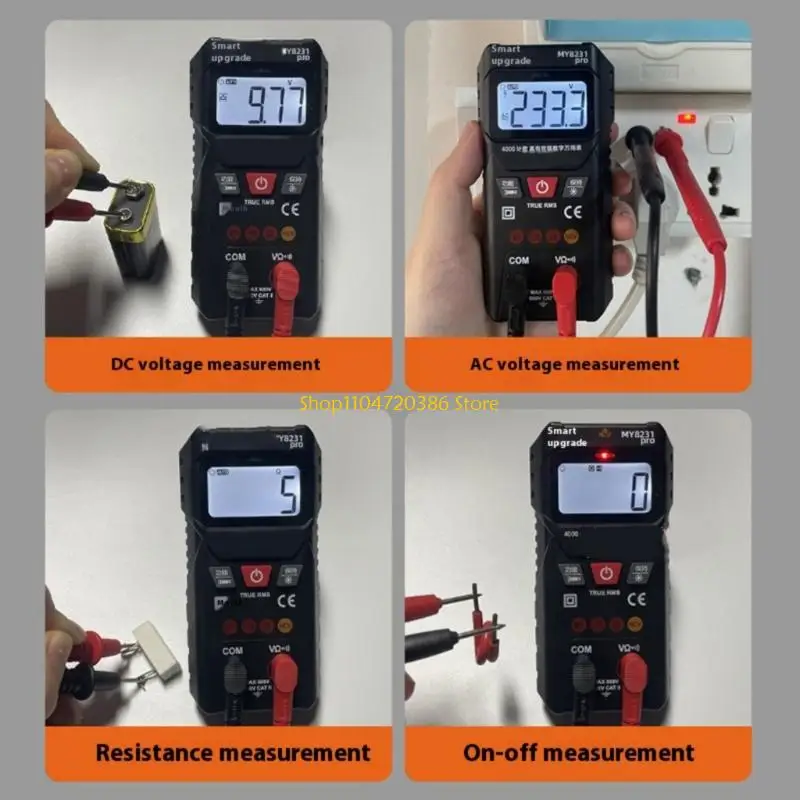 Multi Tester Measuring Resistance NCV Digital Multimeter with Backlit
