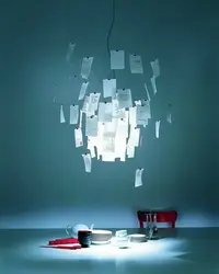 Wohnkultur wohnzimmer papier anhänger lampe Zettel kunst DIY album karte kronleuchter kreative zimmer dekorative led-leuchten