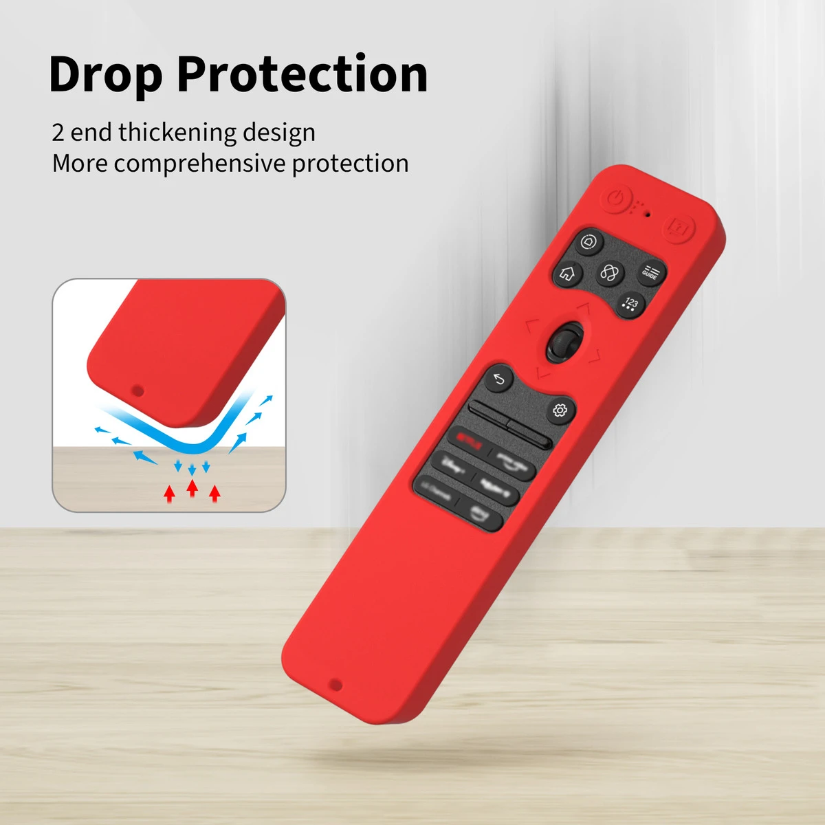 Compatible with LG MR25GA  4K Remote Control Protective Case, also fits LG OLED 2025 Smart TVs. All buttons remain exposed. - view 2