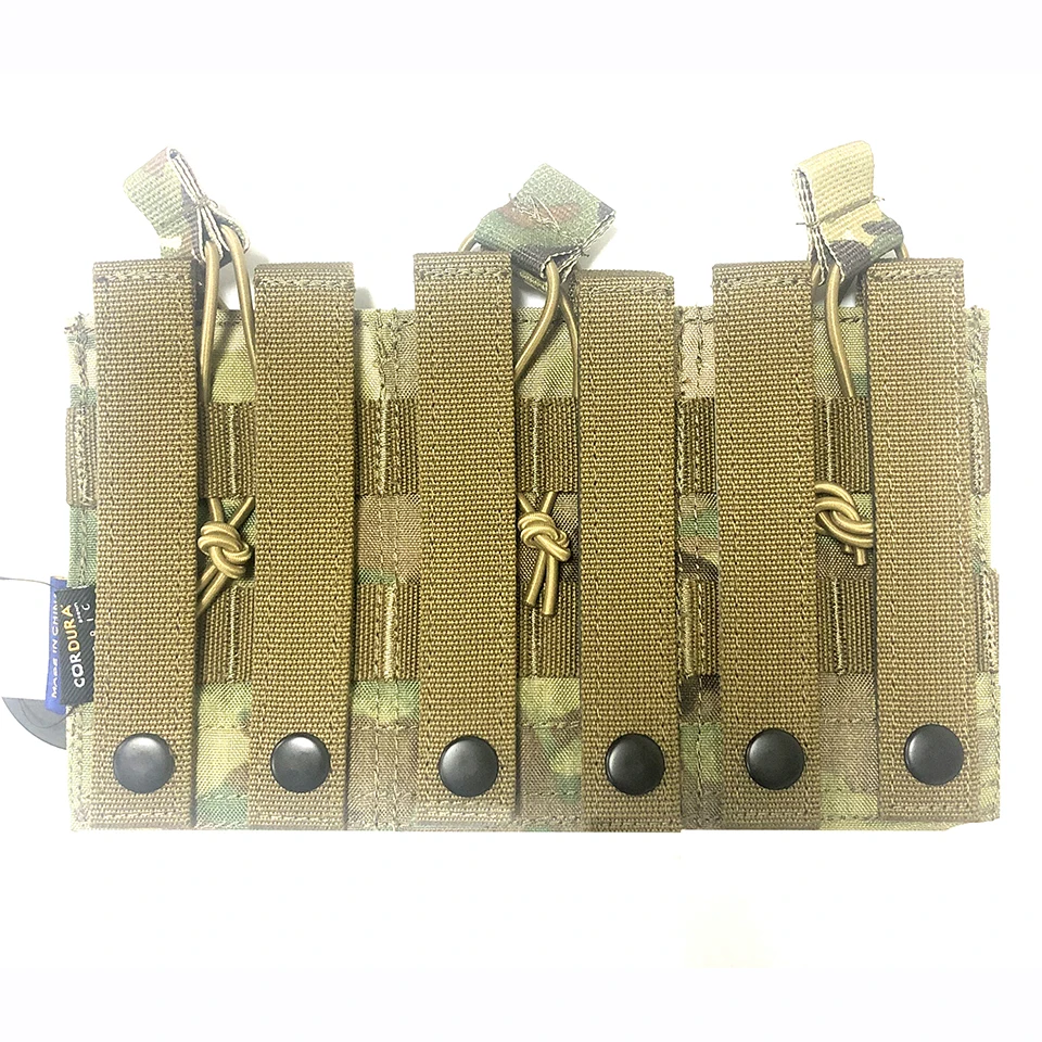 FMA Tactical Pouches Triple Molle 556 Magazine Pouch Tactical MOLLE Vest Trigeminy Storage Bag Free Shipping