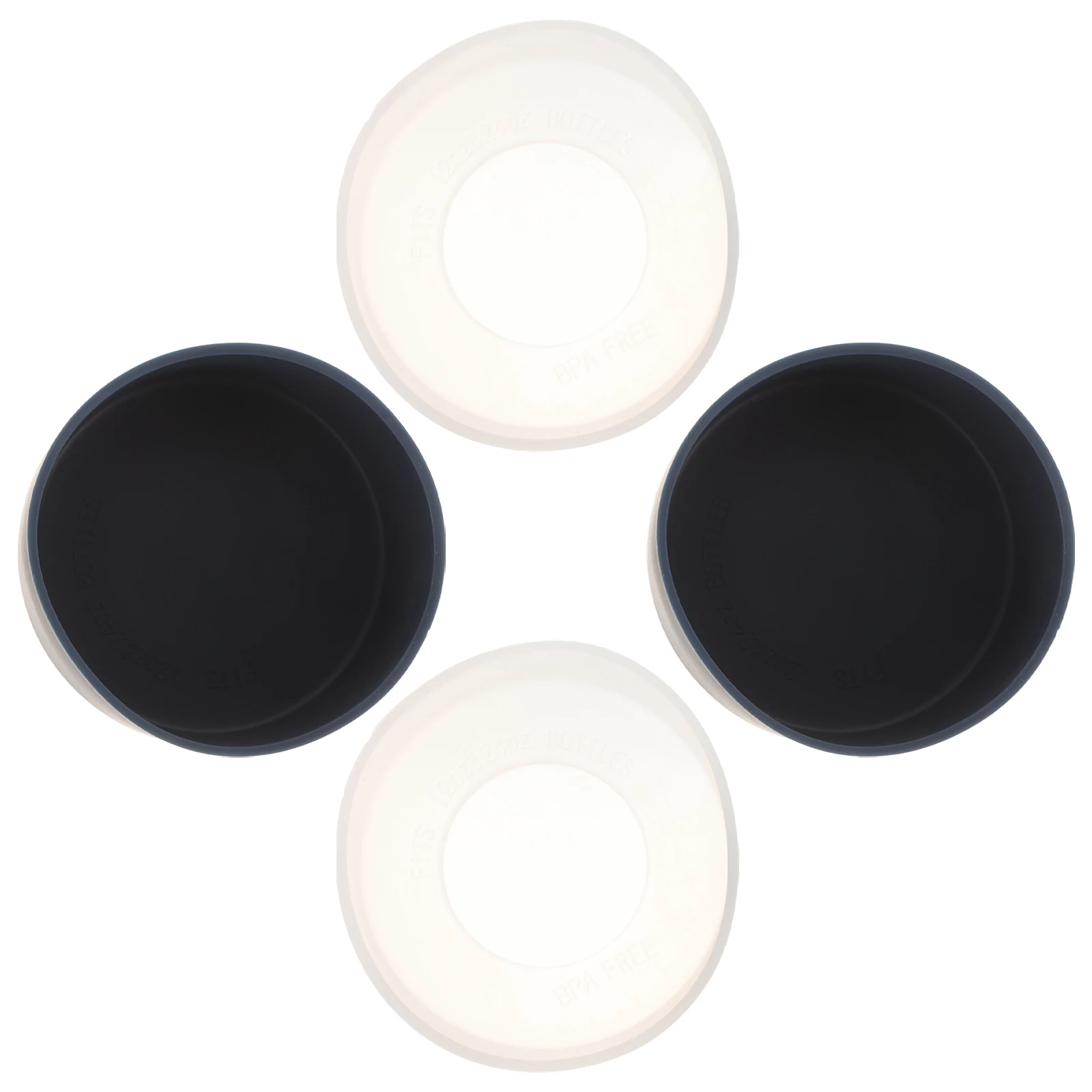 

4pcs Silicone Bottle Bottom Cover Anti-Slip Insulated Sleeve For Glass Cup Tumbler Reusable Coffee Mug Protector Camp Hiking