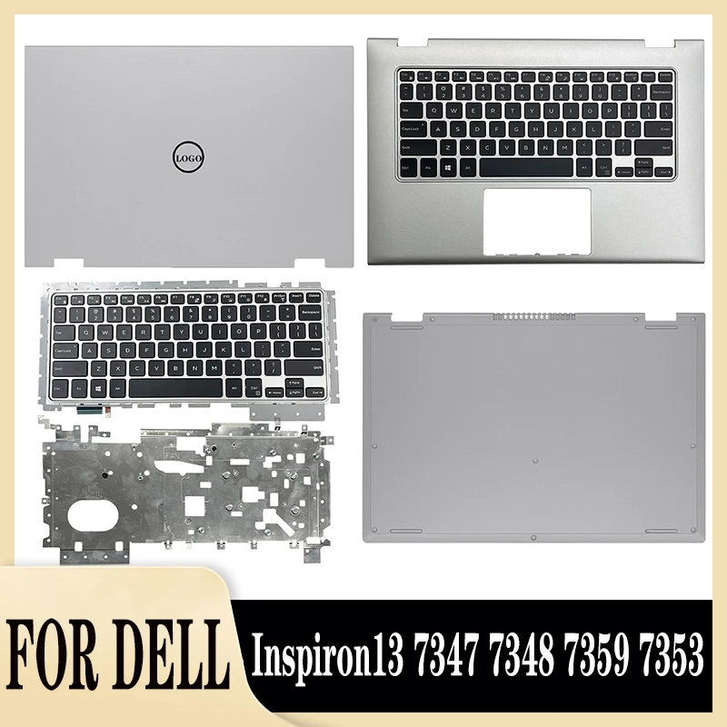 

New Laptop For Dell 13-7000 7347 7348 7359 Back Cover Top Case/Bottom Base Cover Case