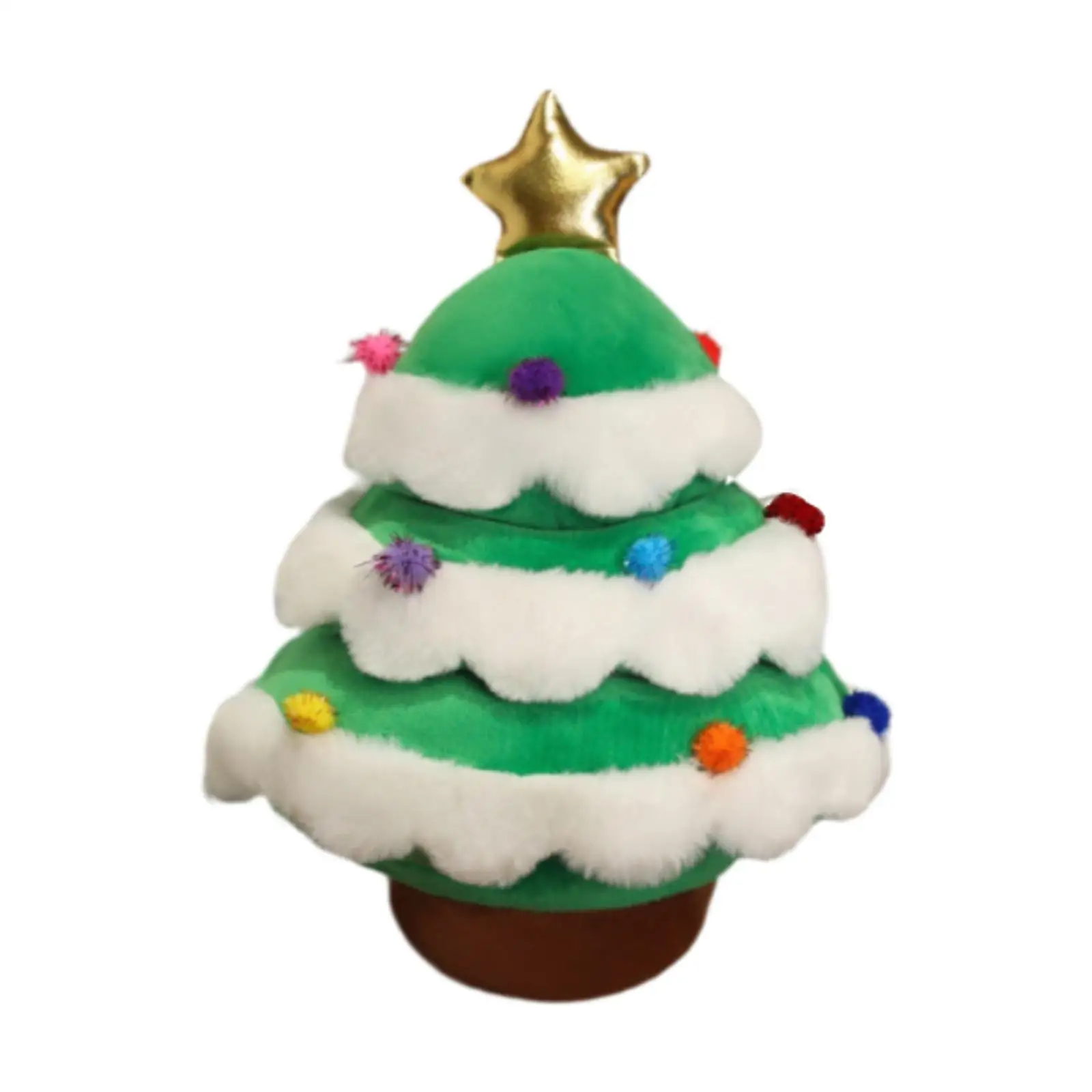 Christmas Tree Stuffed Toy Home Decor Collectible Cute Christmas Decoration for Family Coworkers Friends Apartment Living Room