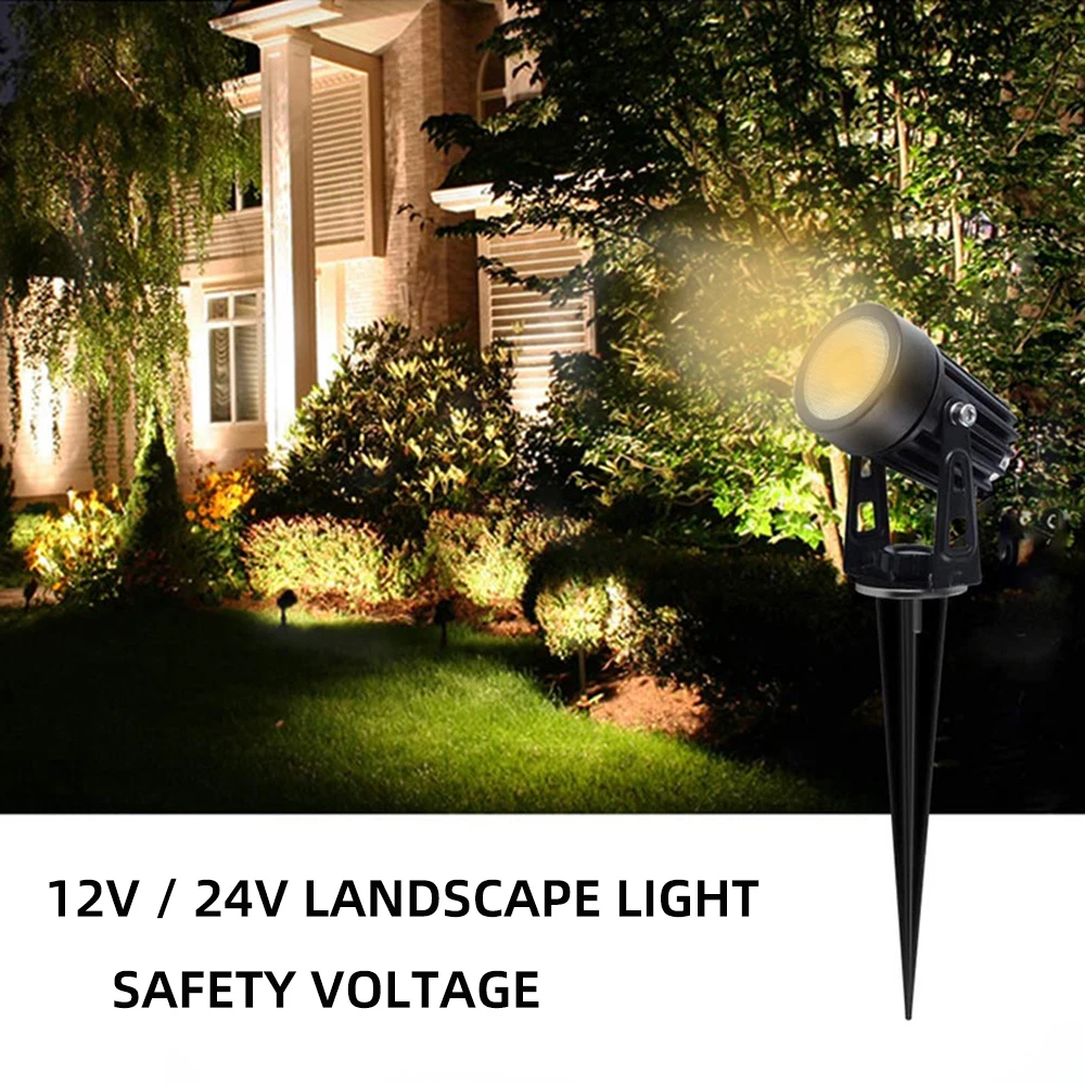 Led Garden Lights Outdoor Lawn Lamp Safety Low Voltage Street Lights IP65 Waterproof 2/4/6/10 in 1 Landscape Lighting Warm White