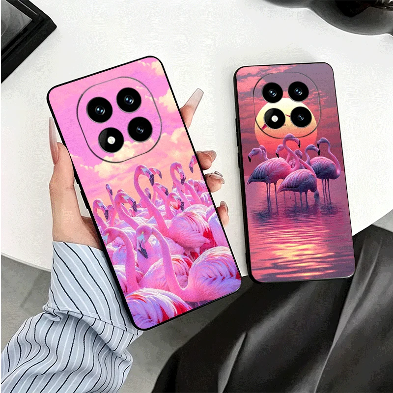 Pink Red Dreamy Flamingo Soft Phone Case for Xiaomi Redmi Note 12 13 14 15 Pro Plus 11 12S 11S 11T 10 4G Black Cover Back Shell