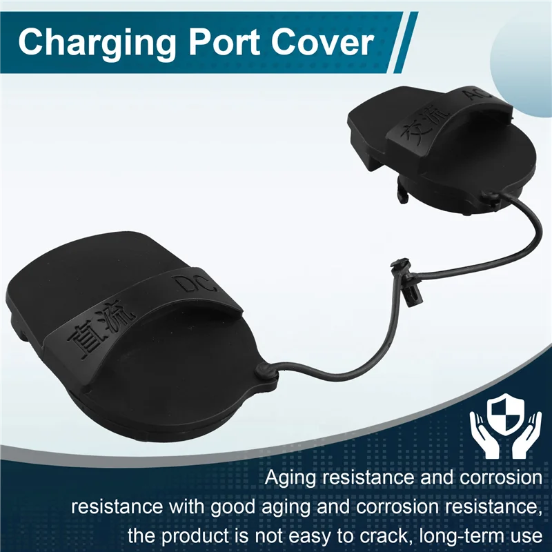 A04E-غطاء منفذ شحن السيارة غطاء غطاء مقبس الشحن الداخلي لسيارة VW ID4 ID.4 Crozz ID3 ID6 #6