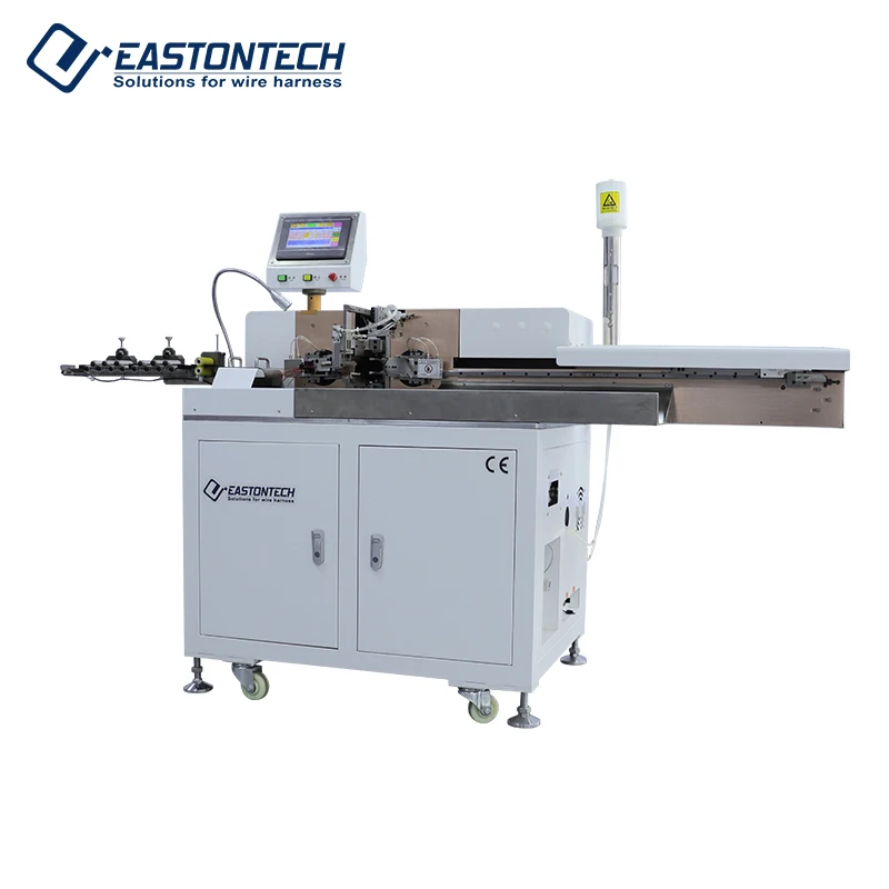 EW-8980 High-Efficiency 10-Wire Dual-End Tinning Machine | All-in-One Cutting-Stripping-Tinning Solution