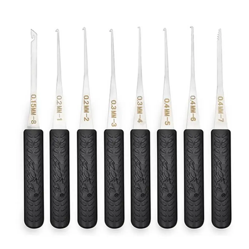 #93Q Broken Key Extractor Kit Tool - Debris Extractor 12-Pieces,broken key extractor kit,(Metal)