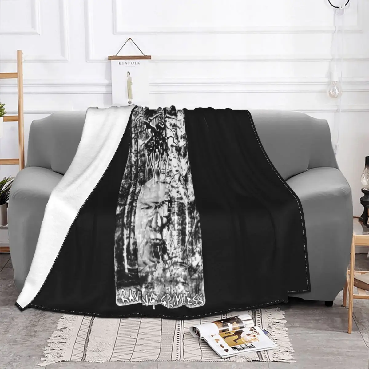 Darkthrone Ravishing Grimness V1 White Extreme Metal Band Brand Style Many Colors Humour Throw Blanket