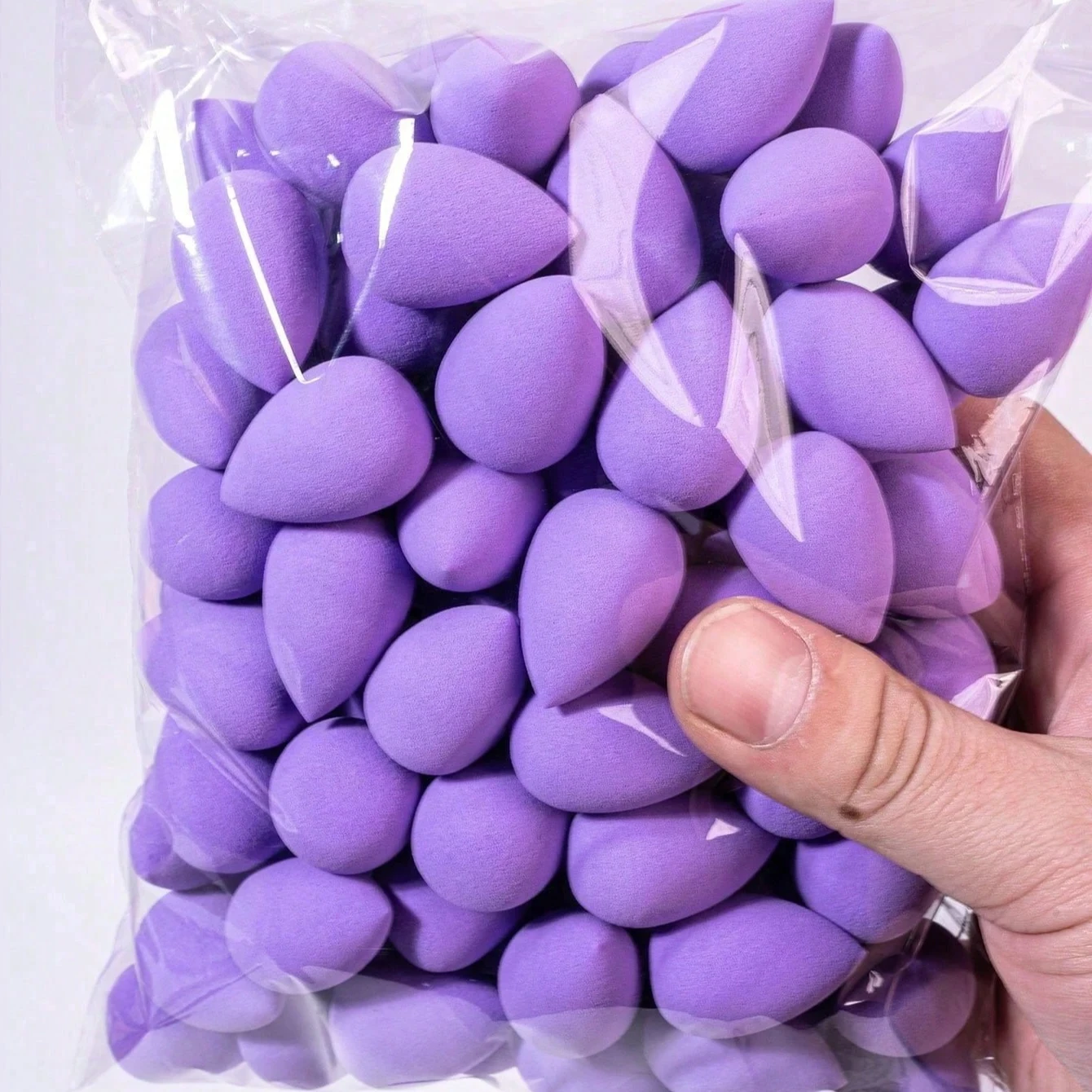 3/20/60Pcs Portable Reusable Water Drop Shape Mini Blender Sponge Beauty Cosmetic Foundation Cosmetic Sponge Makeup Blender
