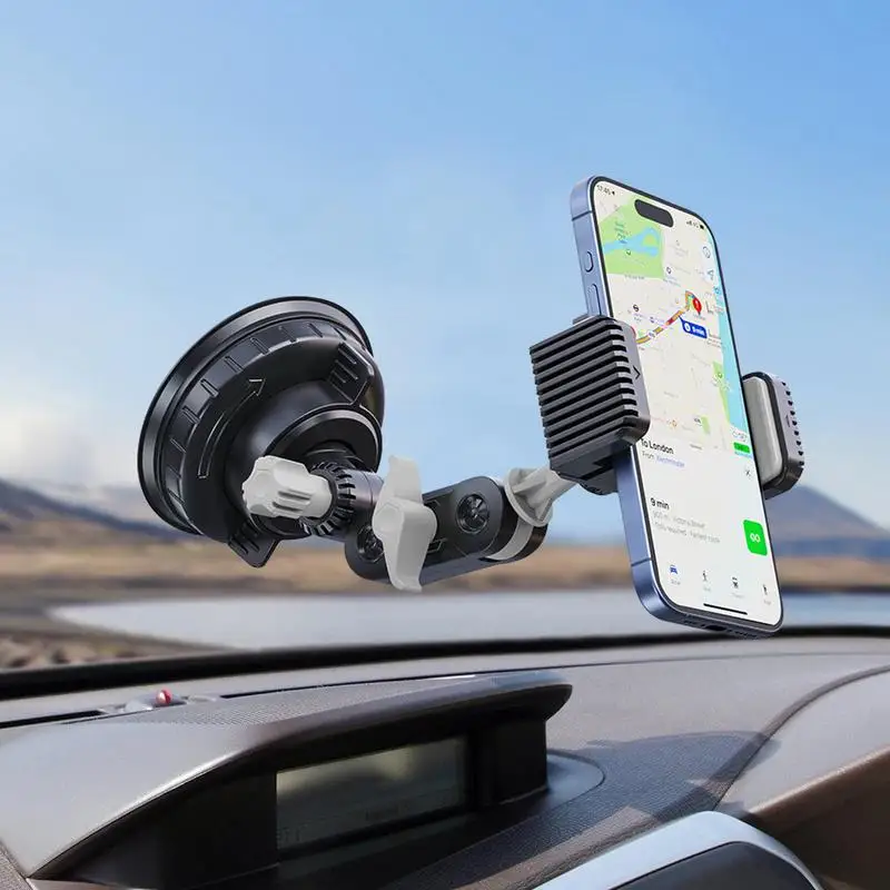 Dashboard Phone Mount Dashboard Mount Adjustable Phone Holder Windshield Smartphones Stand Road Trip Cellphone Base For
