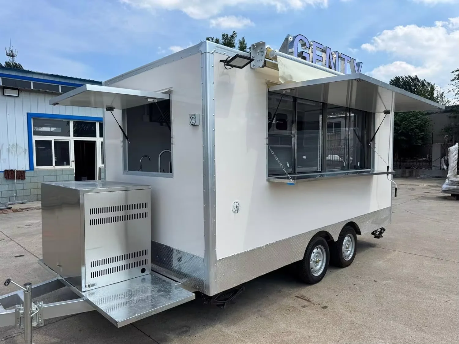 Mobile bar Station Ice Cream Push Cart Coffee Trailer Mobile Food Truck Concession Food Trailer Fully Equipped view 5