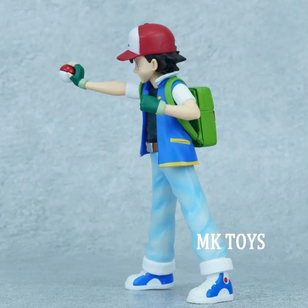 Anime Pokemen Figure Ash Ketchum Misty Brock Action Figures Pvc Statue Desktop Ornamen Collection Model Toys Gifts 13-15cm view 3