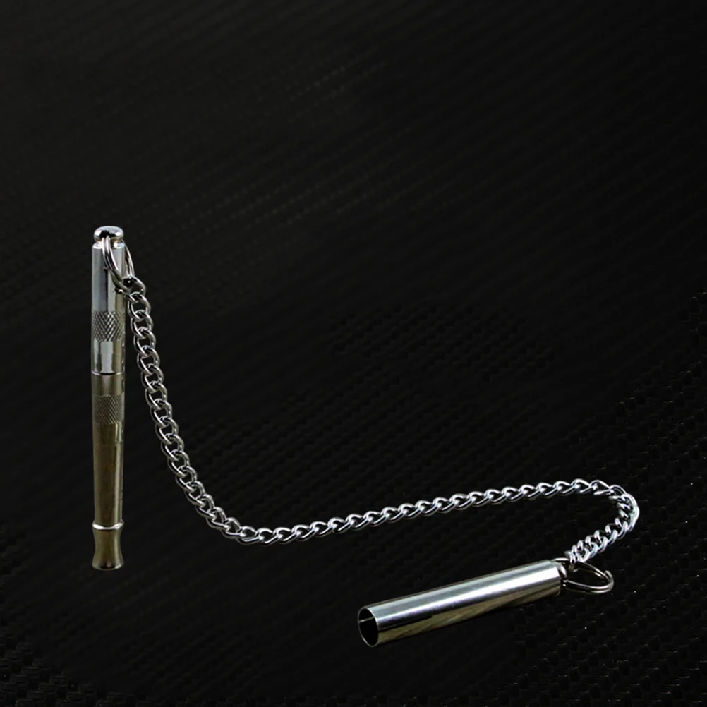 Dog Whistle Stop Barking Silent Ultrasonic Sound Repeller Trainer Stainless Steel Dog Whistle