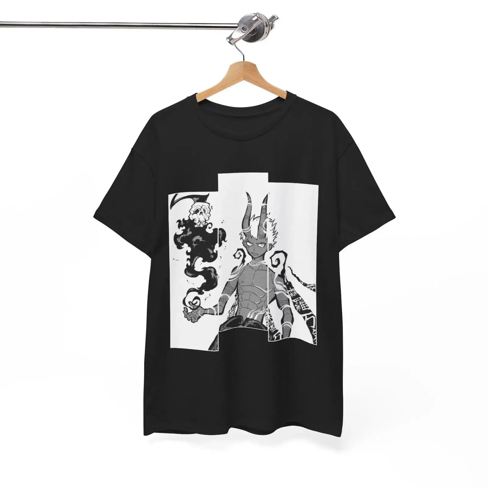 Fire Force Enen no Shouboutai Shinra Demon Form Anime T Shirt Streetwear Casual for Fans vintage Washed streetwear homme