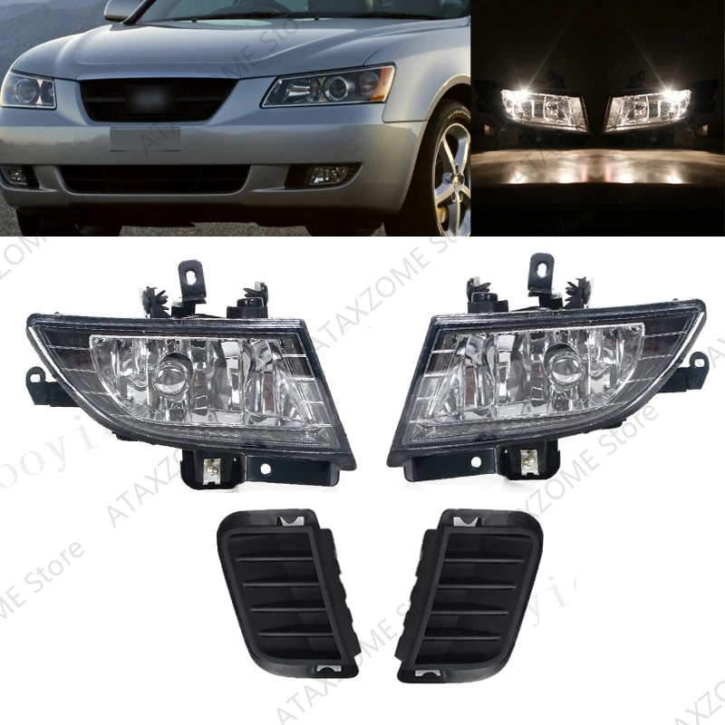 Car Front Bumper Fog Light For Hyundai Sonata NF 2005 2006 2007 2008 2009 2010 Fog Lamp Driving Lamp Headlight Cover