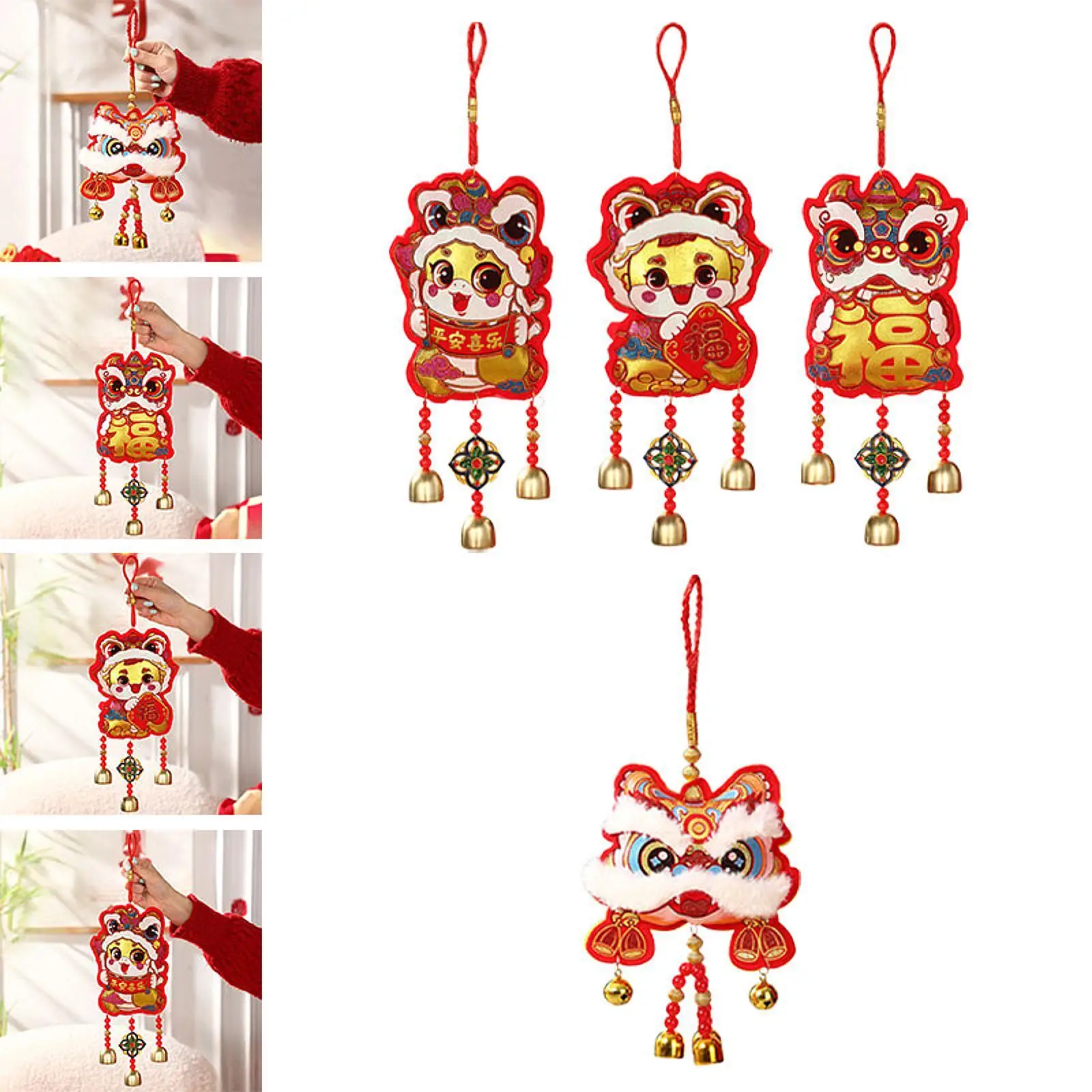 2025 Chinese New Year Hanging Ornament, Snake Year Decoration, Spring Festival Hanging Decoration Lucky Charm for Shop Window