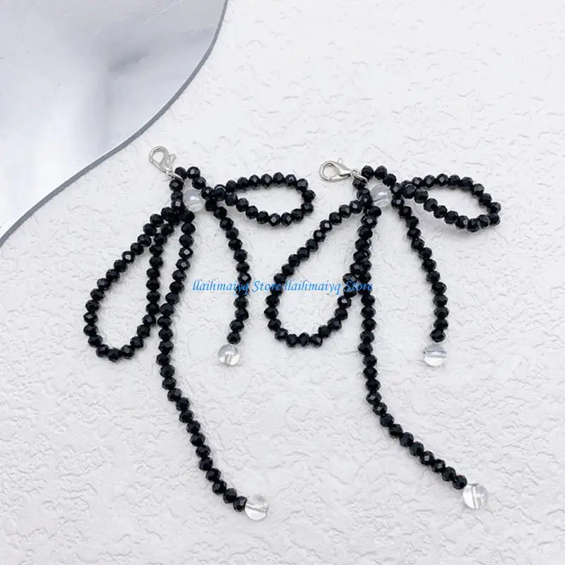 

573B Sparkling Crystal Bowknot Shoe Pendant Dainty Shoe Decoration for Fashionistas