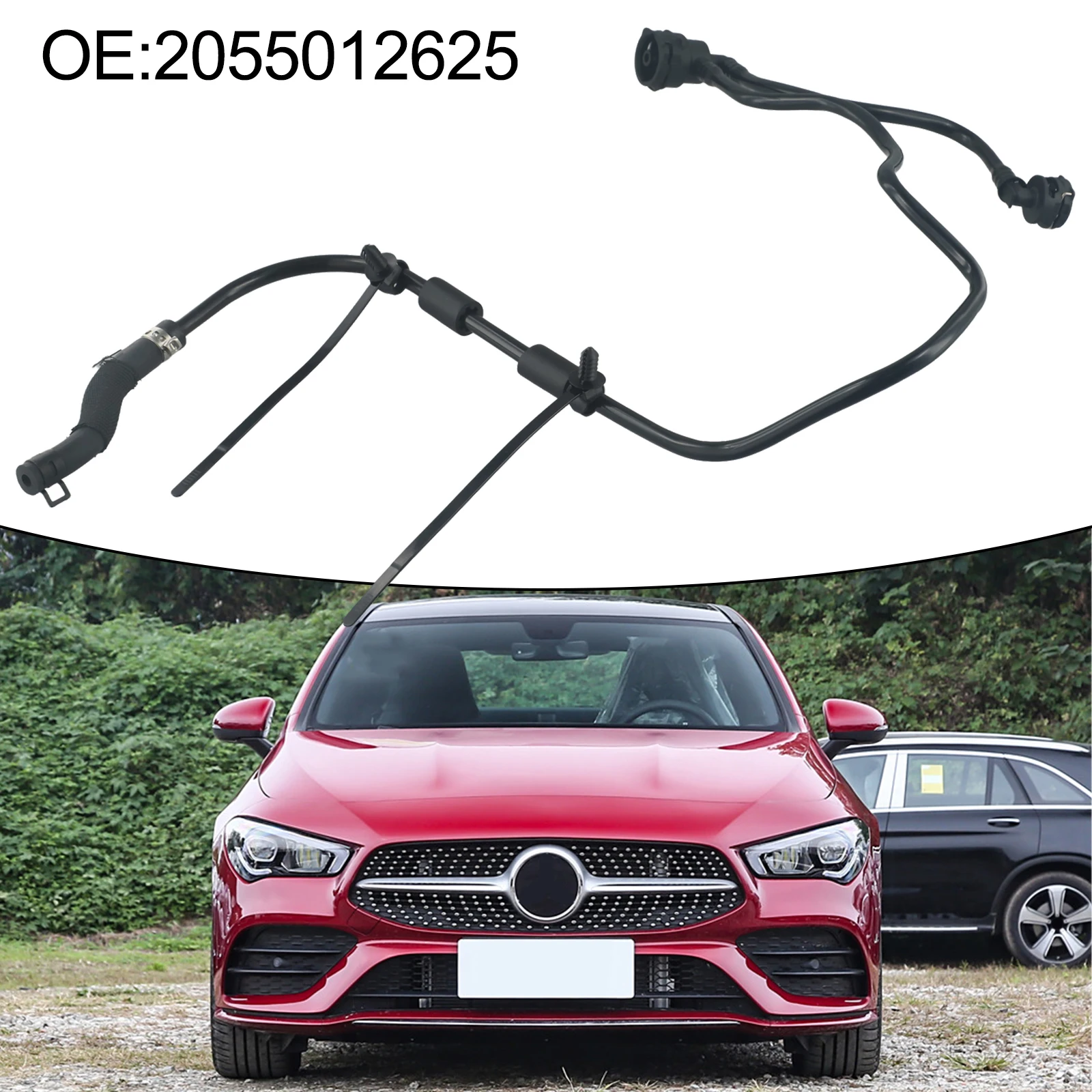 Automobile Cooling System Automobile Cooling Hose Engine Coolant Hose Easy To Install No Deformation ABS Material