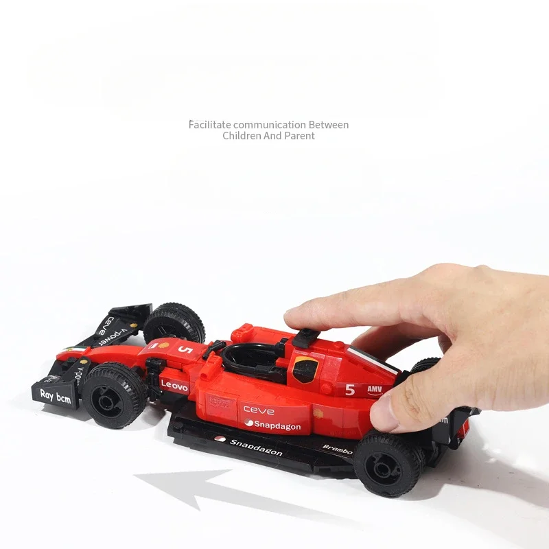 Voiture de course technique F1 Speed Champions pour enfants, blocs de construction City Rally, super véhicule de course, jouets en briques, cadeaux pour garçons, formule 1