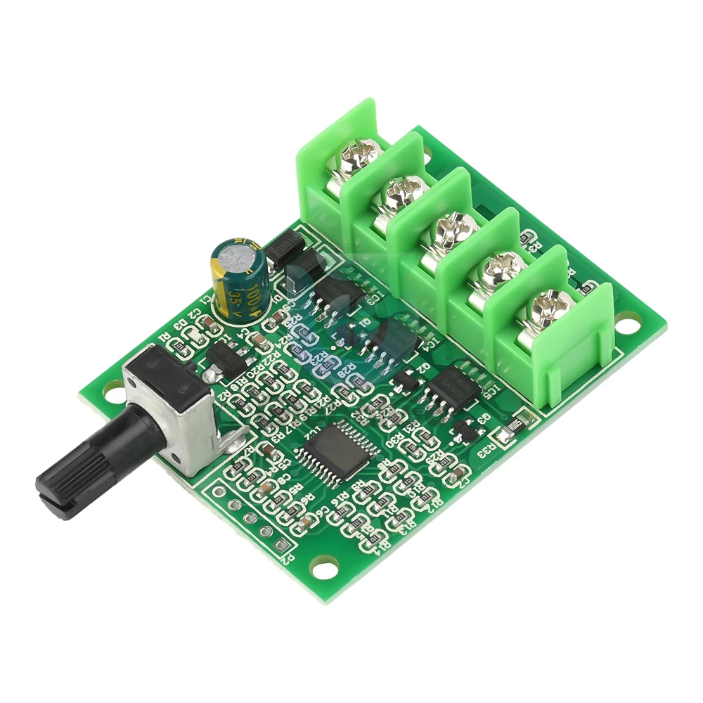 DC 6-24V Brushless Motor Drive Board Hard Drive Motor Speed Control Module with Reverse Voltage Over Current Protection