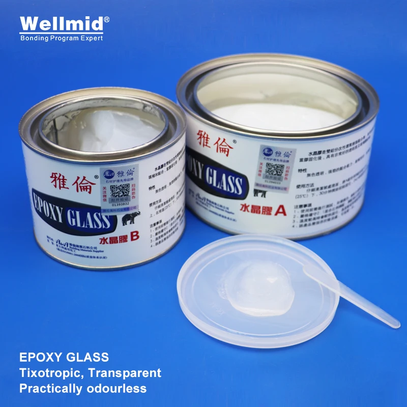 Stone Glue EPOXY GLASS Adhesive Bonding Ceramic Granite Marble Natural Synthetic Transparent Odourless Waterproof 3LB AB Glue