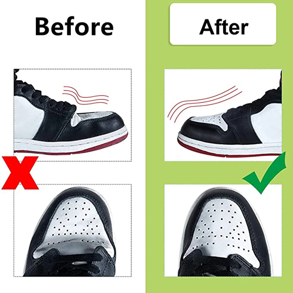 6 Pairs Creases Protector Sneaker Anti Crease Guard Insert Basketball Shoes Head Stretcher Sport Crease Protector Keeping Shaper