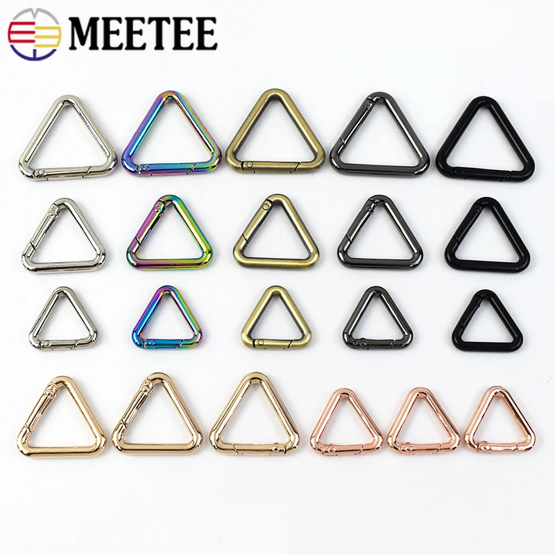 إبزيم معدني لحقيبة اليد ، مشبك زنبركي ، طوق حيوان أليف ، حلقة حزام الخصر ، سلسلة مفاتيح ، طقم إصلاح خطافات إكسسوارات أجهزة تصنعها بنفسك ، 5 مقاطع ، 10 مقاطع