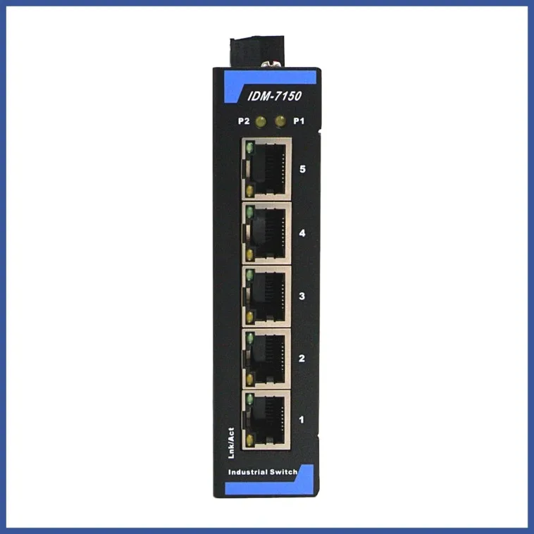 

IDM-7150 5-port Industrial 100-megabit Switch 5-port Ethernet Switch Rail Installation