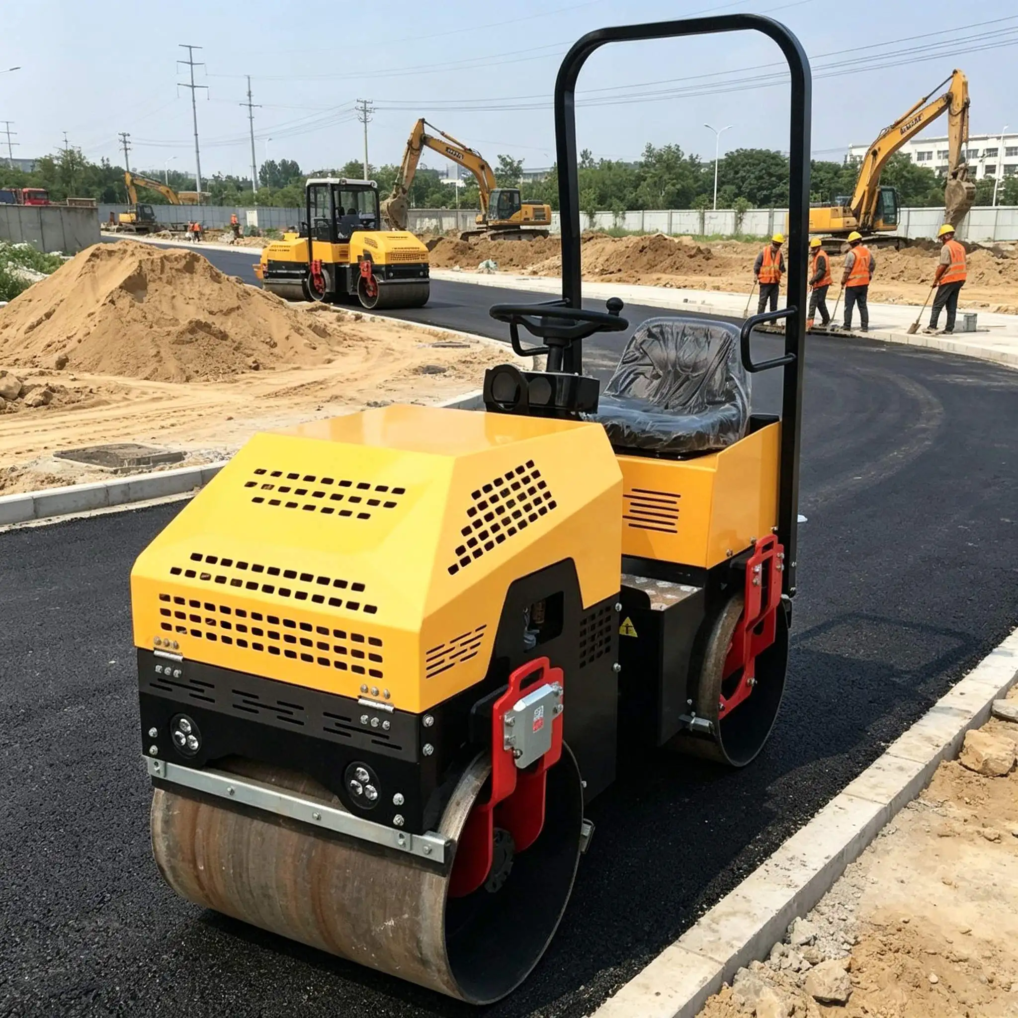 China Factory 8 Ton Vibratory Road Roller - Reliable Double Drum Compactor with Smooth Ride for Optimal Results