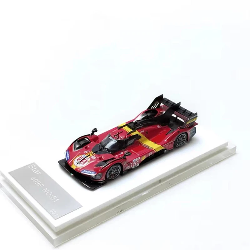 Modello 1/64 Resina 499P 2023 No.50/No.51 Modello di auto Giocattoli Collezione di regali Decorazione souvenir per adulti Display statico