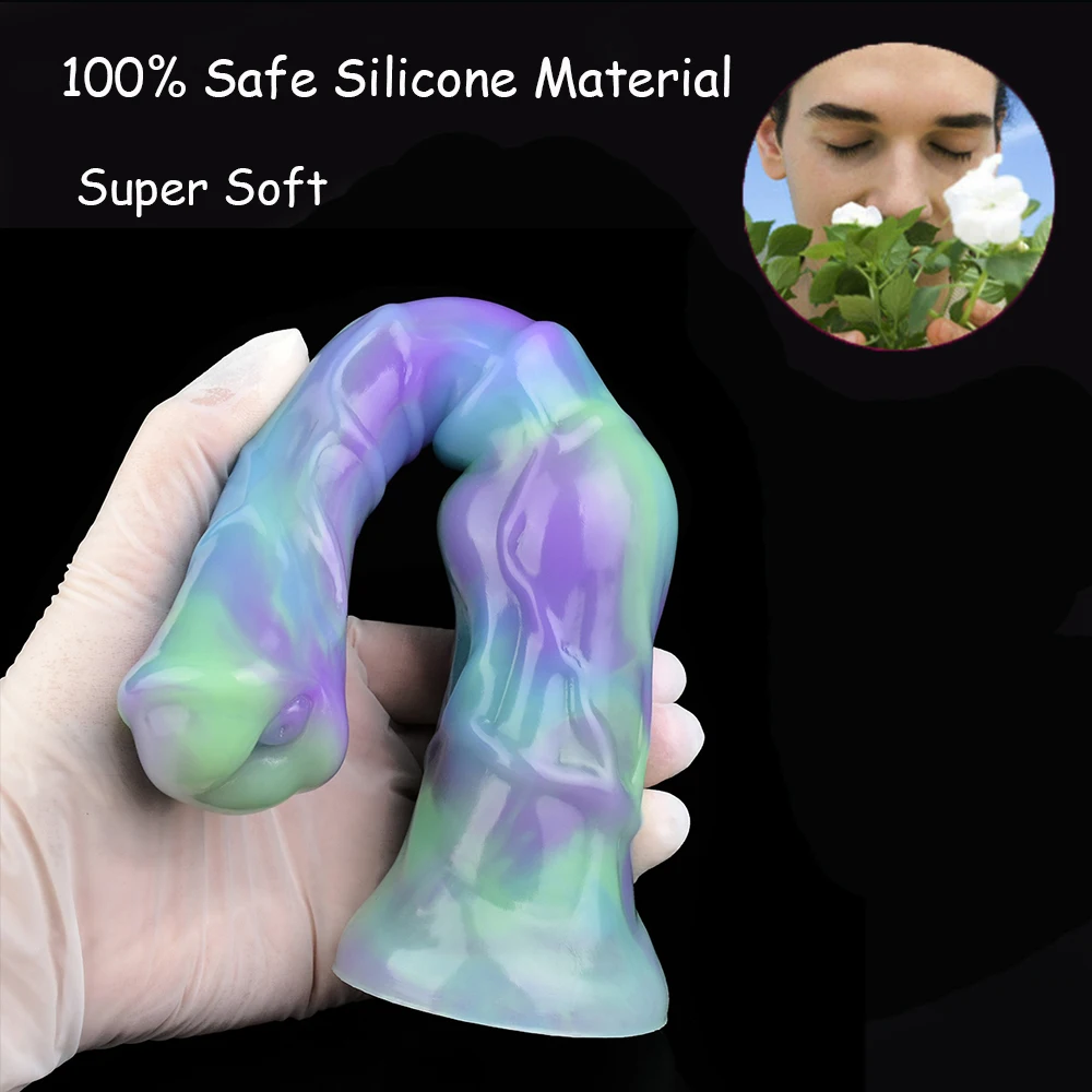 FRKO Soft Silicone Real Horse Dildo Animal Penis With Suction G-Spot Orgasm Anal Plug Protaste Massager Flirting Adult Sex Toys