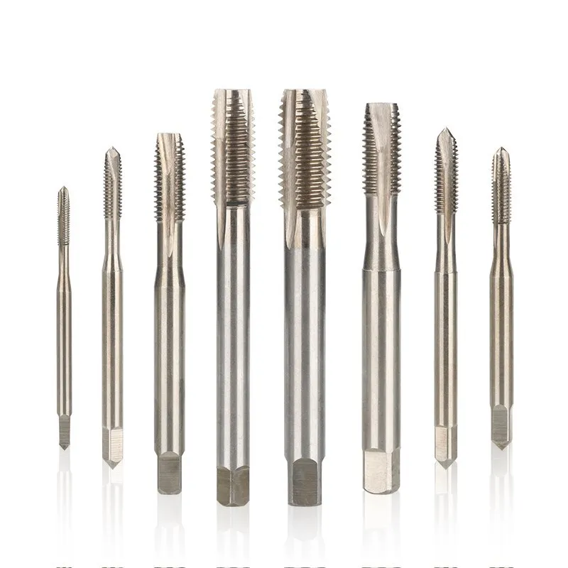 Machine HSS Filetage Tap M3-M14 DIN371 Vis Tap Thread avec tige renforcée Outils à main