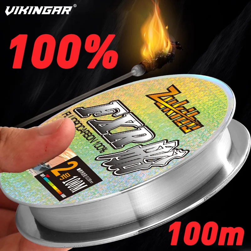 

100% фторуглеродная леска 100 м невидимая супер прочная японская карбоновая леска 4-80 фунтов высокопрочная моно леска для морской воды