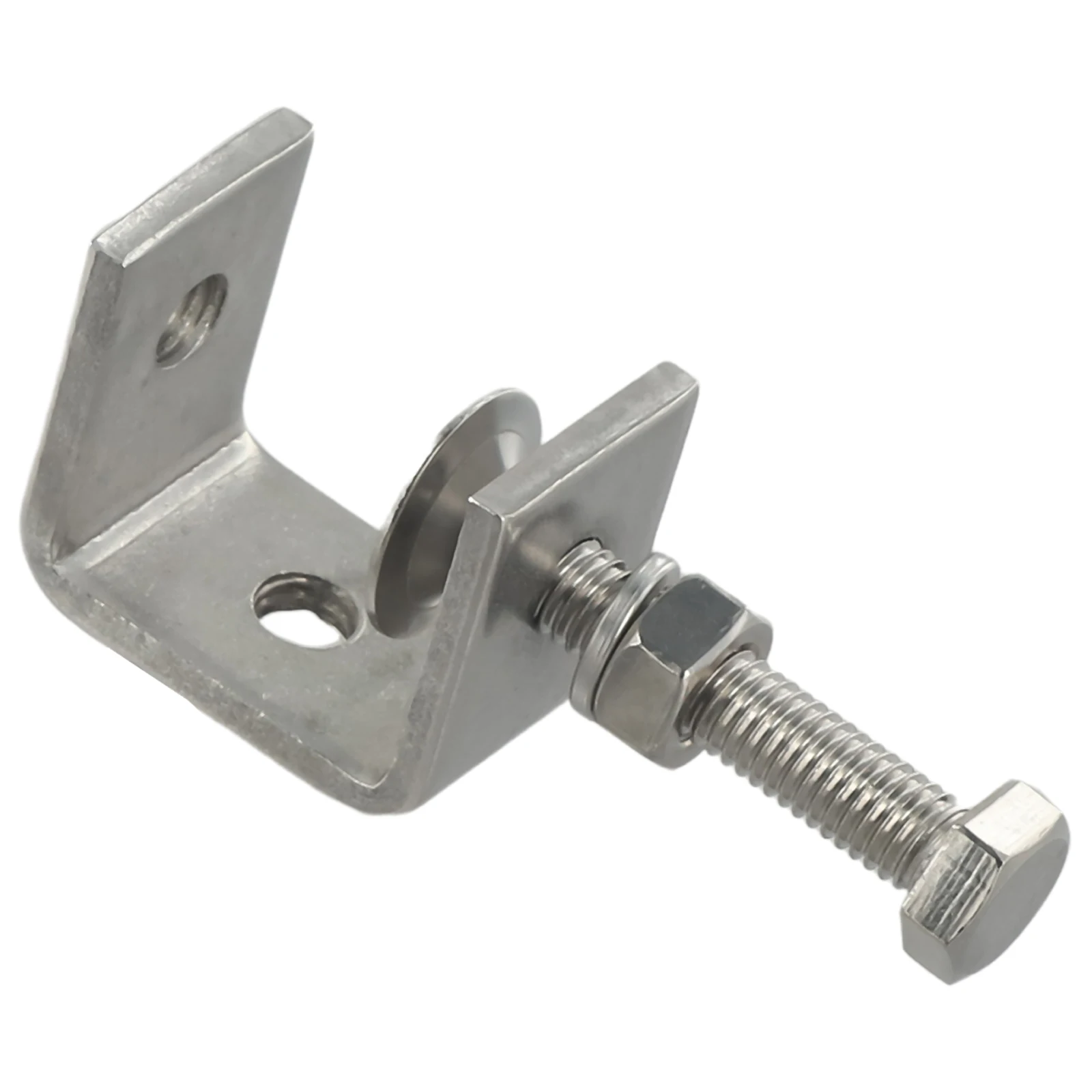 Industrial Grade Stainless Steel C Clamps 4 Piece Set for Welding Automotive Assembly and Heavy Duty Clamping Applications