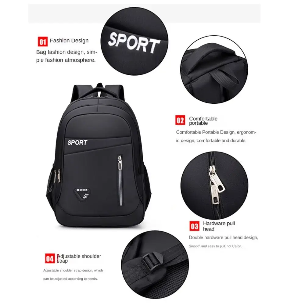 Mochila Oxford de negocios para hombre, resistente al desgaste, impermeable, para viaje, para ordenador portátil, mochila escolar de gran capacidad para estudiantes