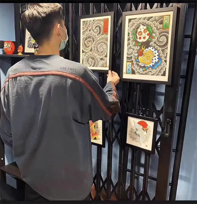 

C.E CAVEMPT LONG футболка для мужчин и женщин 1:1 высшего качества Heavy Wash Batik OS Patch Cav Empt футболка футболки