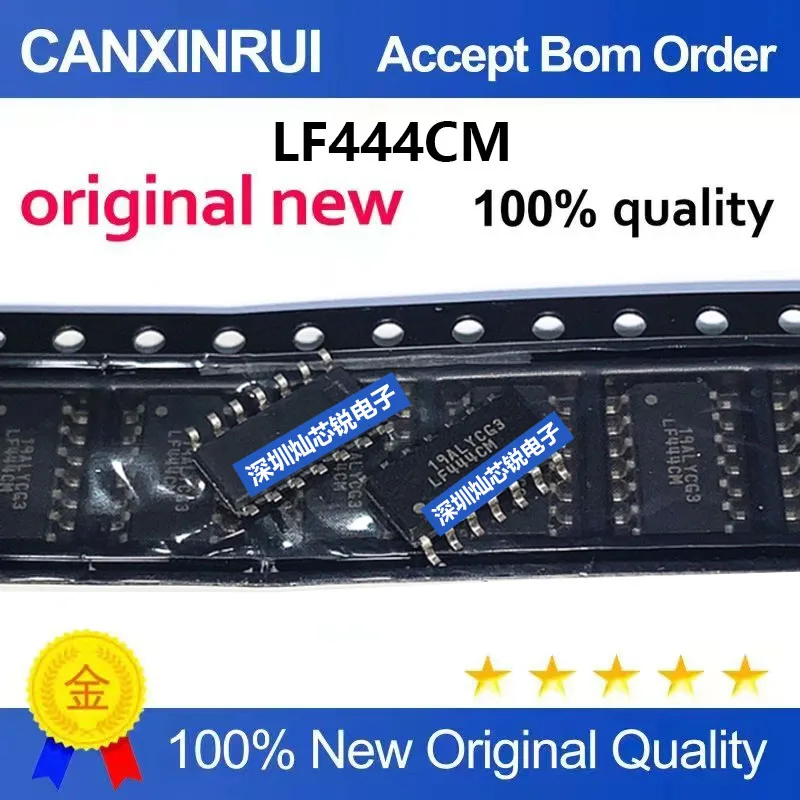 Linear Operational Amplifier IC for Electronics Projects, LF444, LF444CM, SMD, SOP14, Brand New, Original, 5-100 Pieces
