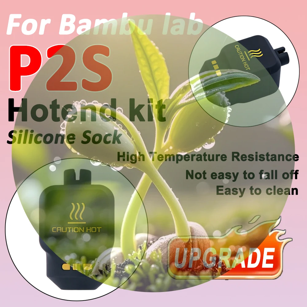 

New upgrade For Bambu Lab P2S Nozzle Silicone Sock Hotend Protective Cover For Bambulab P2S Hotend P2S Accesories