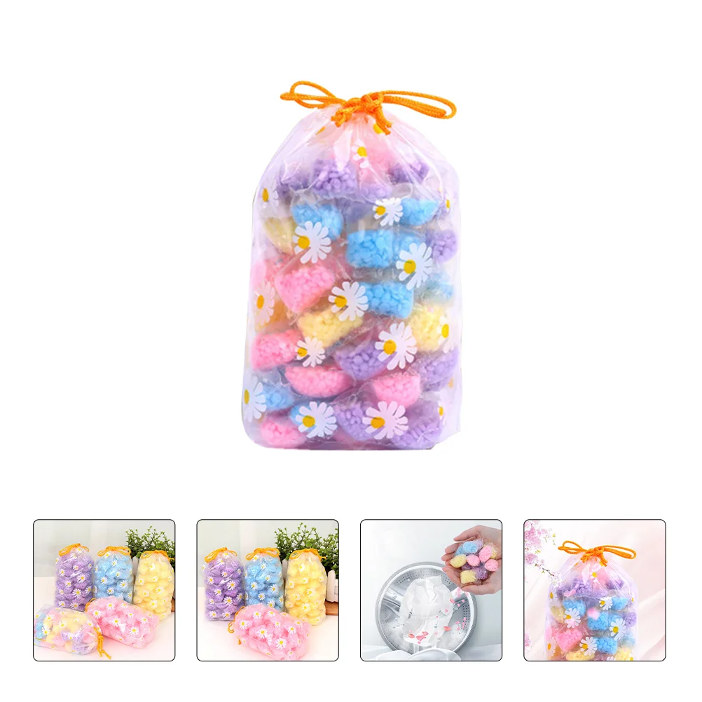 Fragrância Condensado Beads, Wash Perfume, Long Lasting Suprimentos de Lavanderia, Amaciante Doméstico, Lavar Roupas, 60 Pcs