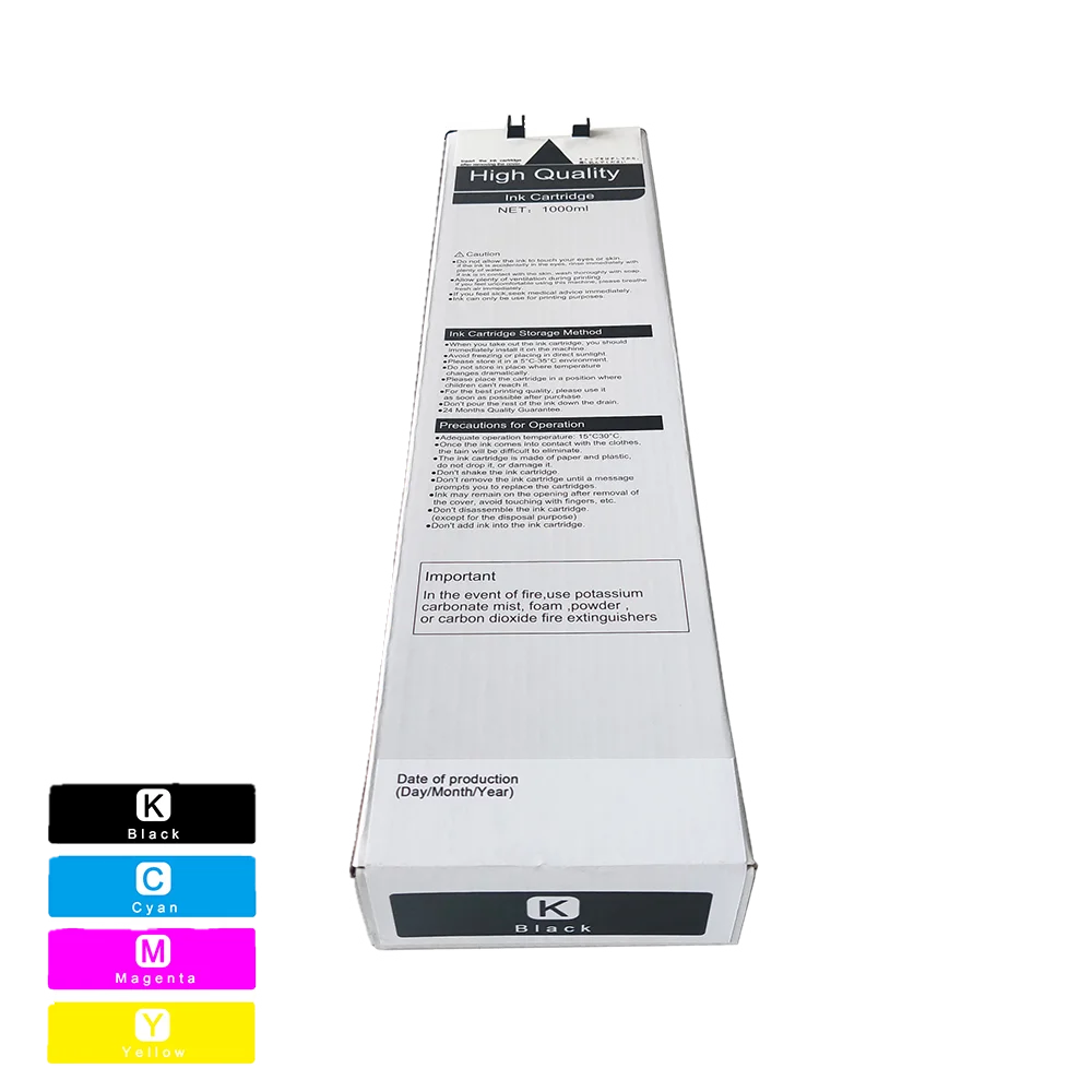 

Ink Cartridge For Riso Comcolor FT5430R/5230R/5000R/1430R Inkjet Printer Compatible 1000ML BK C M Y