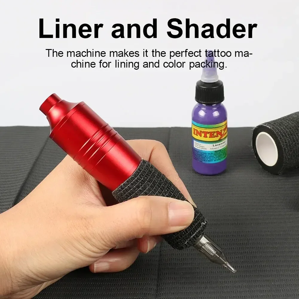 Tattoo Beginner Sets Professional Tattoo Machine Kit Complete DC Jack Rotary Machine Pen with 10pc Cartridge Needle 7pc Ink
