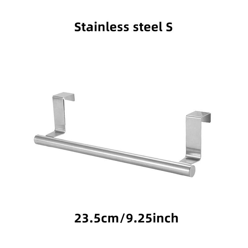 1/2 stuks handdoekenrek boven deur handdoekstang hangende houder roestvrij staal badkamer keukenkast wit zwart handdoekdoek plank hanger